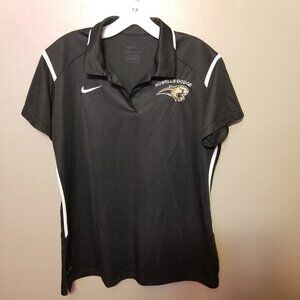 Howells-Dodge Consolidated Jaguars Women's Short Sleeve Polo, Black, Nike, XL